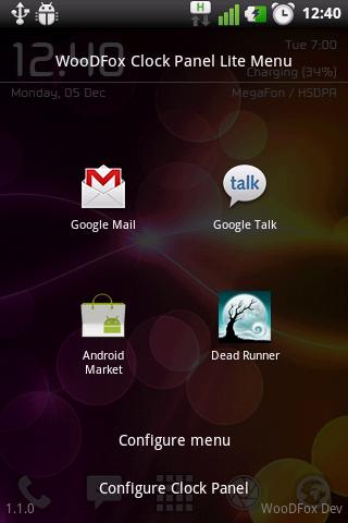 WooDFox Clock Panel Lite Screen 3
