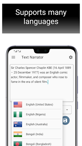 Text Narrator Screen 2
