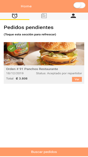 Android application Take Away CR Repartidor screenshort