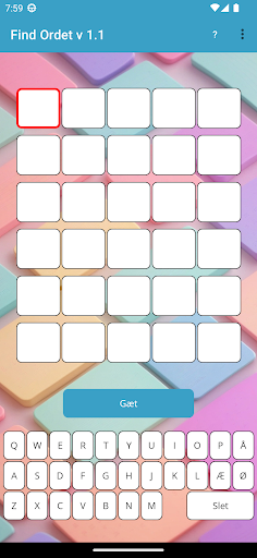 Android application Find Ordet screenshort