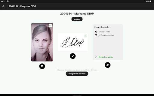Android application Passeport 2 screenshort