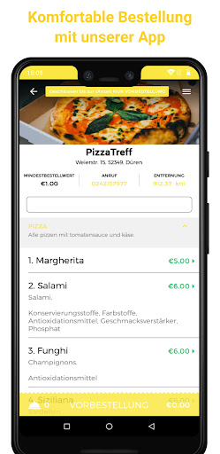Pizza Treff Screen 2
