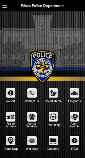 Android application Frisco Police Department screenshort