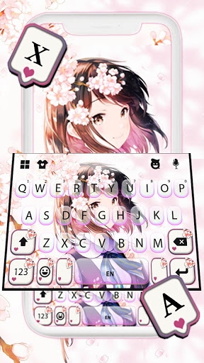 Sakura Breeze Girl Theme Screen 3