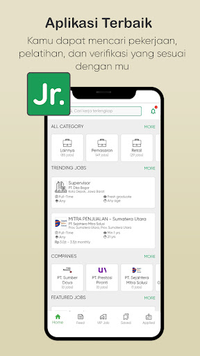 Android application LOKER - Lowongan IT Terlengkap screenshort