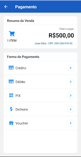 Novaoito Tickets PDV Screen 3