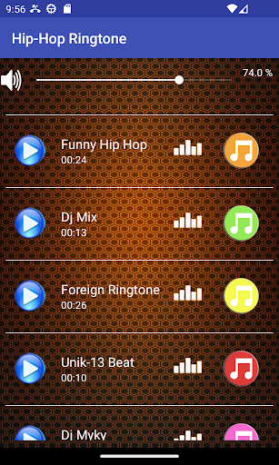 Android application Hip-Hop Ringtone screenshort