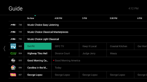 Screenshot of MergeTV