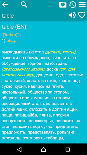 English-Russian Dictionary Screen 3