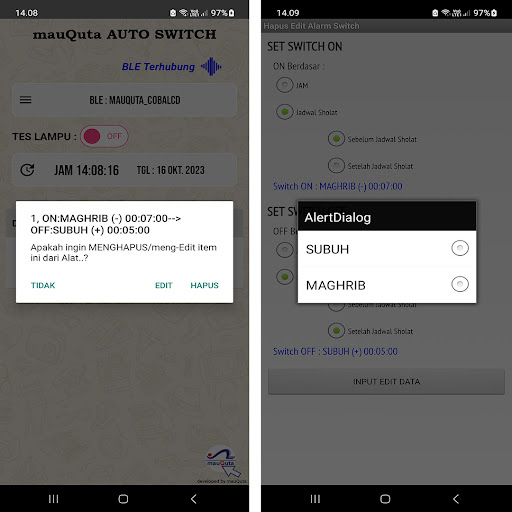 mauQuta AUTO SWITCH Screen 3