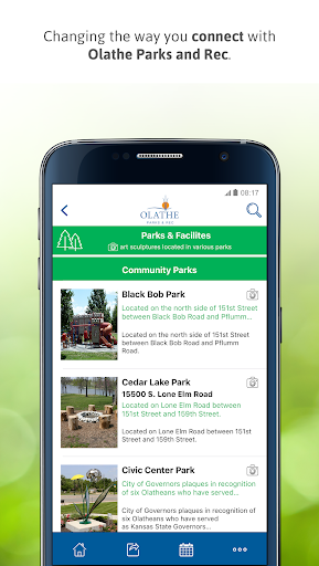 Olathe Active App Screen 2