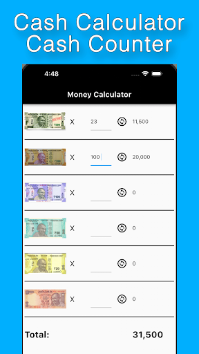 Android application Cash Calculator - Cash Counter screenshort