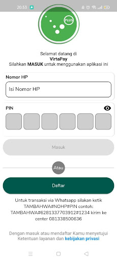 Android application Agen Pulsa Termurah screenshort