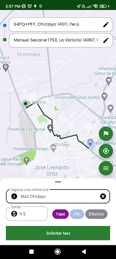 Android application Teletaxi Pasajero screenshort