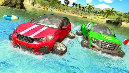 Water Surfer: Car Racing Games 1