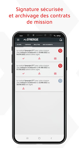 mySynergie – Intérimaires Screen 3