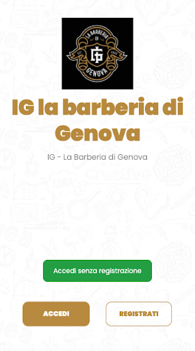 Android application IG - La barberia di Genova screenshort