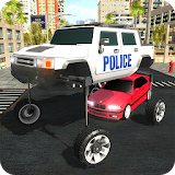 Elevated Car Driving Sim: LA Police Cars Chase icon