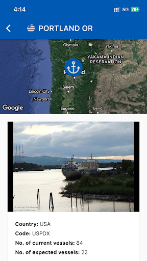 Screenshot of Vessel Tracking - Ship Radar