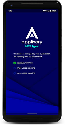 Android application Applivery MDM Agent screenshort
