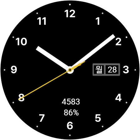 HJ 심플 아날로그 시계