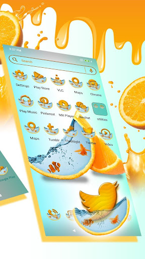 Lemon Fish Water Theme Screen 3