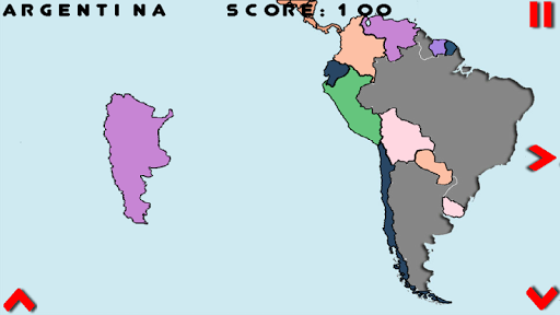 GeoMap. Map Puzzle Screen 3