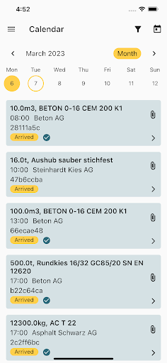 Android application Comstruct Field App screenshort