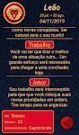 screenshot of Horóscopo diário
