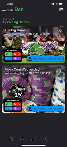 Android application Poker Host Pro screenshort