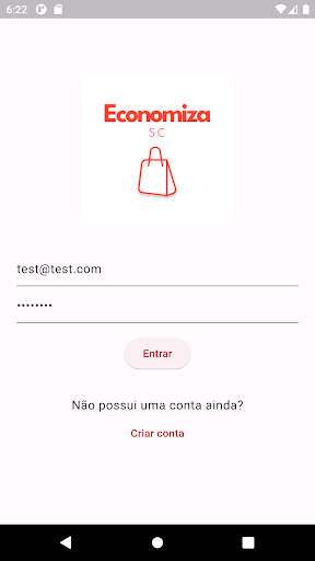 Android application Economiza SC screenshort