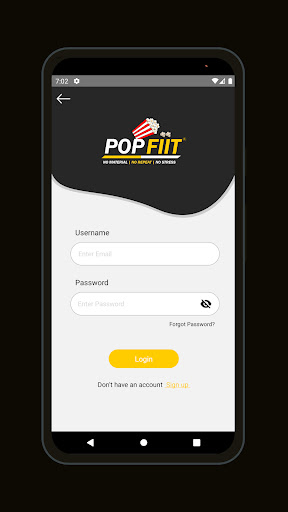 Android application PopFIIT screenshort
