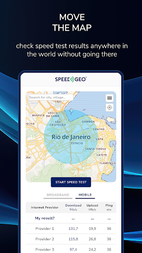 Screenshot of Speed Test by SPEEDGEO