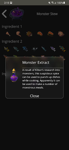 Tears Cookbook Screen 2