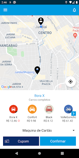 Android application Bora Passageiro screenshort