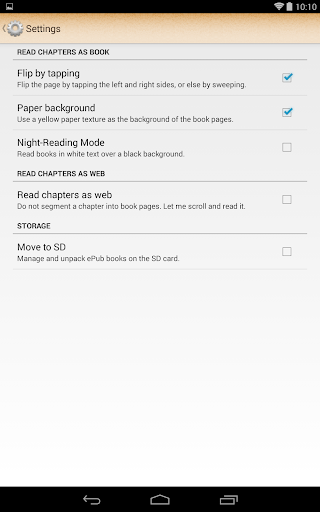 ePub Reader for Android 2.1.2 Screenshots 8