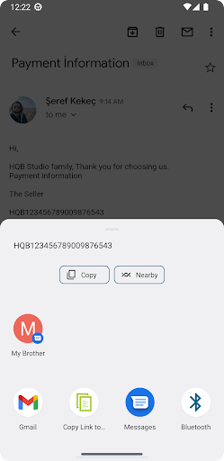 Android application Copy Link to Clipboard screenshort