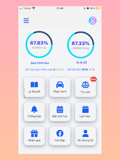 Ôn Thi GPLX - Mạnh Cường Screen 3