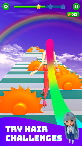 Android application JoJo Dancing Hair Race 3D Game screenshort