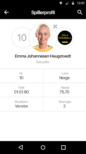 Sola håndball Screen 3