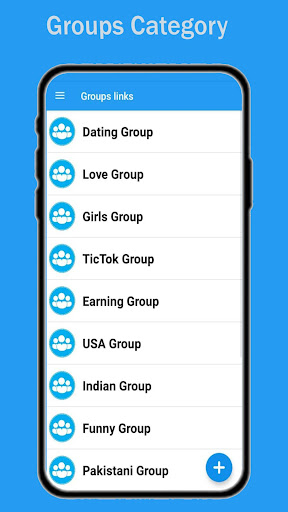 Android application Groups Links Join Social Group screenshort