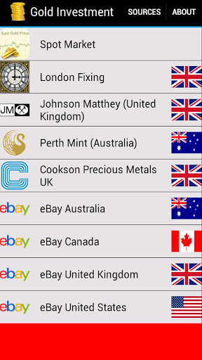 Android application Gold Investment screenshort