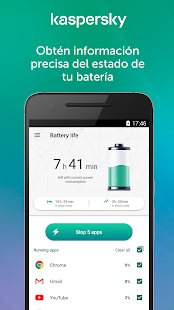 Kaspersky Battery Life: Aprovecha tu batería Screenshot