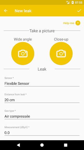 LEAKReporter Screen 2