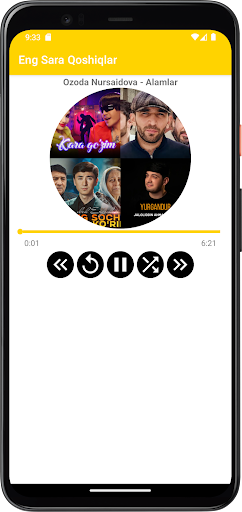Android application Eng Sara Qo'shiqlar 2024 screenshort
