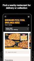 screenshot of Debonairs Pizza