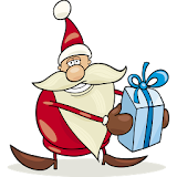 New Year Santa Claus icon