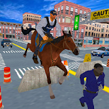 Police Horse Quest: Criminal Chase Crime City icon