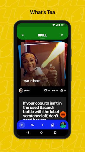 Android application SPILL screenshort