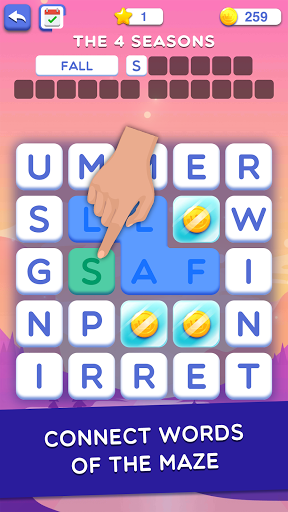 Words in Maze - Connect Words Game  screenshots 1